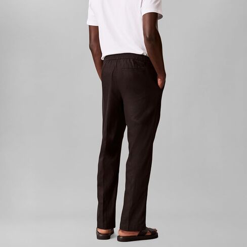 Calvin Klein Men's Straight Linen Pull-on Pant in Kuwait