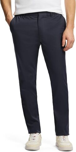 SAKS Fifth Avenue Men's Premium Knit Full‑Elastic Flat‑Front Dress Pant, Cleanly Tailored & Comfort‑Flex in Saudi Arabia