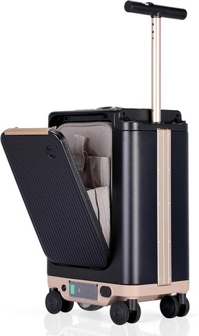 Electric Rideable Suitcase Scooter, Carry On Luggage 22"x14"x9", Smart Motorized Suitcase with 350W Motor, 8 MPH Speed, 9.3 Miles Range, 95.7Wh Removable Battery, TSA Lock, 38L White in Saudi Arabia