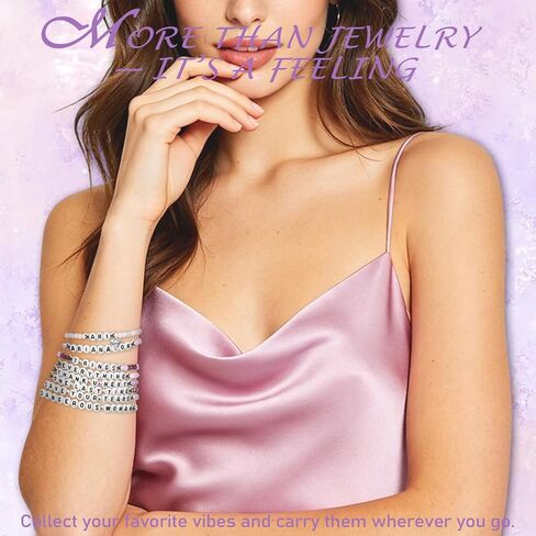 Ariana Inspired Merch Bracelets, 8PCS Glass Beaded Bracelet Jewelry Fan Gifts for Concert Outfit, Fan Meetups & Everyday Wear, Pop Music Lover Decor Accessories for Women in Saudi Arabia