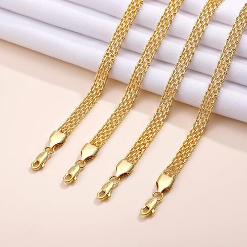 Silver Bracelets for Women, 925 Sterling Silver Chain Bracelets Diamond Cut 5MM Mesh Silver Bracelet Jewelry Gifts for Women in Saudi Arabia