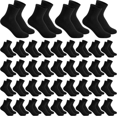 100 Pairs Bulk Mens Socks Low Cut Ankle Socks for Women No Show Sock Crew Sock for Men Moisture Wicking Casual Crew AthleticSocks for Sports Homeless Unisex Adult Breathable Work Running Hiking in Kuwait