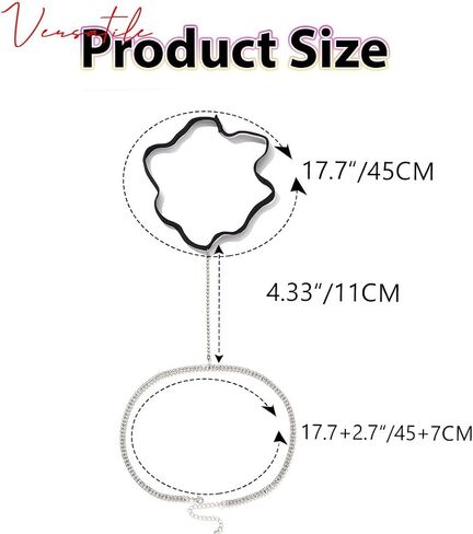 Rhinestone Thigh Jewelry Silver Thigh Chain Body Jewelry for Women in Saudi Arabia