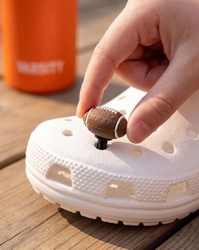 Sports Ball Shoe Charms Set 8Pcs, Basketball Soccer Baseball Tennis Golf Football Croc Charms, Cute Sports Shoe Decorations for Clogs, Accessories for Kids Boys Girls Teens in Kuwait