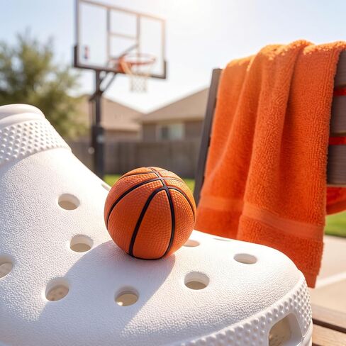 Sports Ball Shoe Charms Set 8Pcs, Basketball Soccer Baseball Tennis Golf Football Croc Charms, Cute Sports Shoe Decorations for Clogs, Accessories for Kids Boys Girls Teens in Kuwait