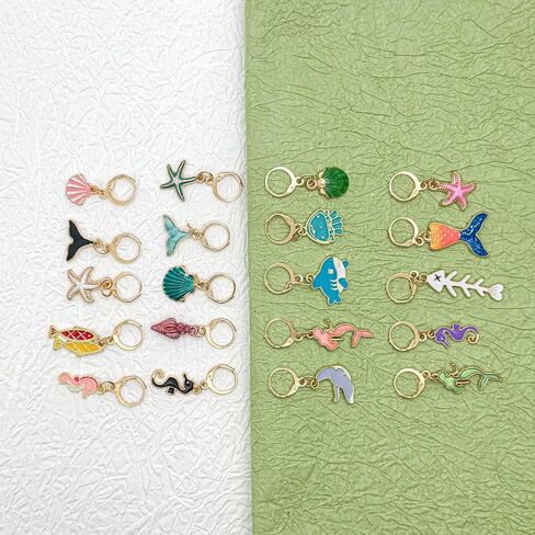 Shoe Charms for Sneakers, 20 Pcs Sea Shoelace Charm with Clasp, Sneaker Charms Decoration Shoe Lace Accessories in Saudi Arabia
