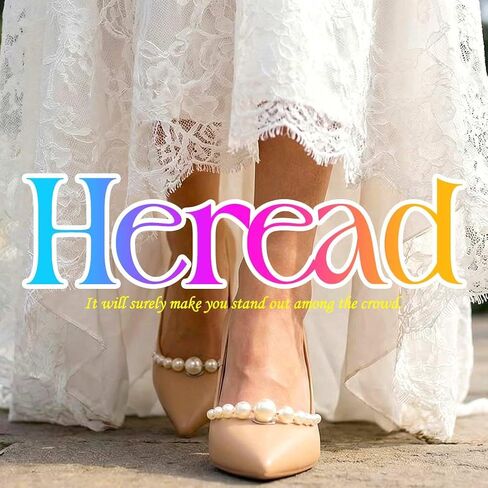 HEREAD Pearl Shoe Clips for Pumps Silver Wedding Shoe Buckles Clips for Women (Pack of 2) in Kuwait
