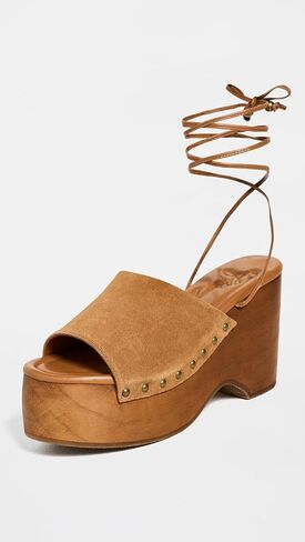 Free People Women's Front Row Wrap Clogs in Kuwait
