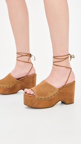 Free People Women's Front Row Wrap Clogs in Kuwait