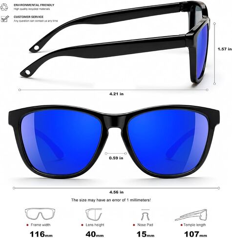 SEKKAF Polarized Baby Sunglasses for Boys Girls with Strap,UV400 Flexible Sun Glasses Toddler Infant Newborn Age 0-24 Months in Saudi Arabia