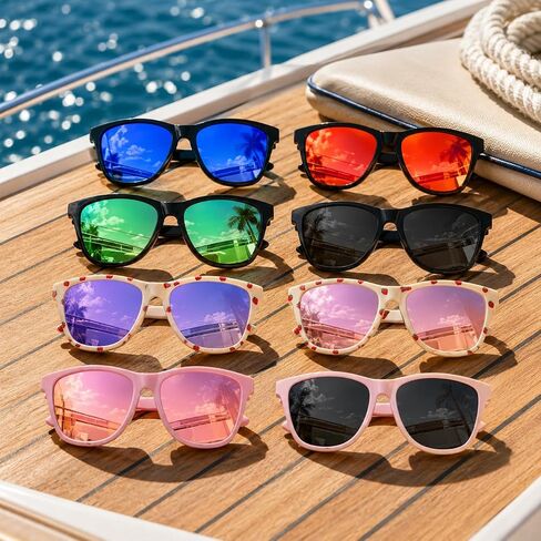 SEKKAF Polarized Baby Sunglasses for Boys Girls with Strap,UV400 Flexible Sun Glasses Toddler Infant Newborn Age 0-24 Months in Saudi Arabia