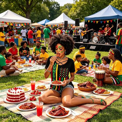Roshop 4th of July Juneteenth Shirt Women Criss Cross V-Neck Casual African Flag Star Stripes Patriotic Holiday Shirts in Saudi Arabia