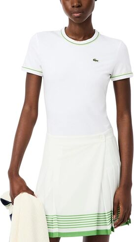 تي شيرت جيرسيه بأطراف متباينة للنساء من Lacoste in Kuwait