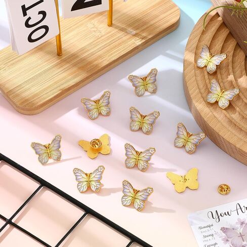 Konohan 36 Pack Butterfly Pins Christian Mothers Day Gifts for Church Bulk, Christian Pin Bible Verses Butterfly Cross Pins with Inspirational Cards for Women Men Religious Gift Lapel Brooches in Kuwait