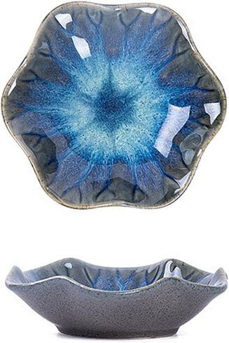 Jewelry Tray,Ring Dish,Ceramic Trinket Tray,Key Bowl,Decorative Plate,Necklace Earrings Ring Holder (Light Blue) in Saudi Arabia