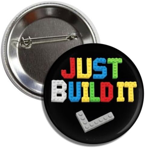 Just Build It Master Builder Building Block 2.25 بوصة زر دبوس شارة in Kuwait