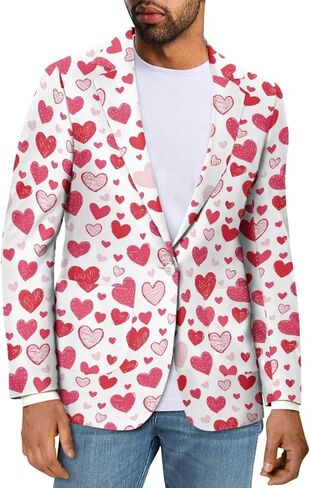 Belidome Men Blazer Jacekt Casual Regular Fit Sport Coat One Button Suit Plus Size S-5XL Lightweight Comfy in Kuwait
