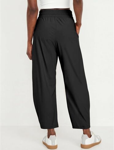 Ainangua High Waisted Barrel Pants Women Lightweight Baggy Hiking Athletic Ankle Pants Lounge Palazzo Trousers with Pockets in Saudi Arabia