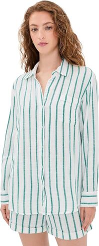 Z SUPPLY Women's Saturdays Stripe Shirt in Kuwait