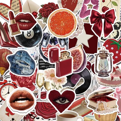 AFRITEE Magazine Letter Alphabet Stickers - Large Vintage Cutout Letter Decals, Waterproof Vinyl 12 Pcs for DIY Journal Scrapbook Laptop Phone Case Water Bottle Decor in Kuwait