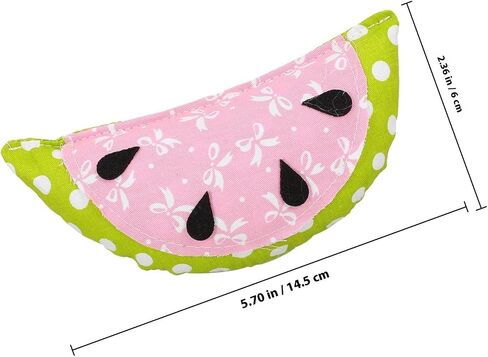 Baluue 6pcs Fabric Watermelon Artificial Fruit Decoration Set, Lifelike Fake Watermelon Home Décor for Rustic Tiered Tray and Birthday Party Display in Saudi Arabia