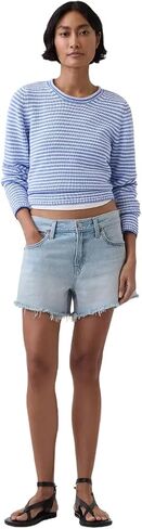 Gap Women's Relaxed Cut-Off Hem Denim Short in Kuwait