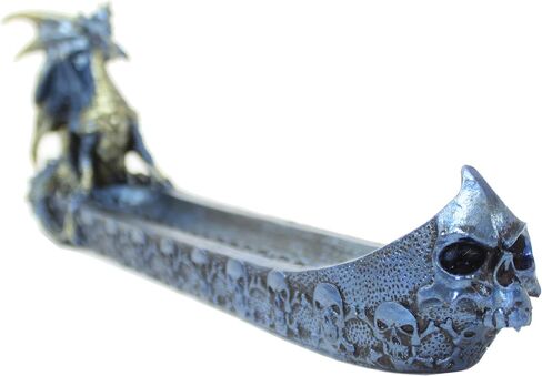 Mythical Blue Western Fire Dragon Incense Burner Holder Dark Legend Halloween Medieval Party Home Decor Gift in Saudi Arabia