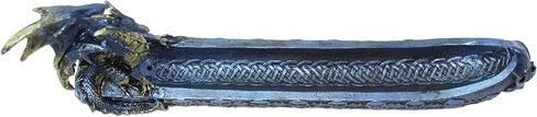 Mythical Blue Western Fire Dragon Incense Burner Holder Dark Legend Halloween Medieval Party Home Decor Gift in Saudi Arabia