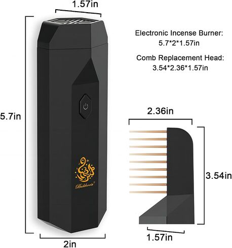 Electric Incense Burner,Portable USB Rechargeable Arabic Incense Diffuser,Handheld Muslim Ramadan Festival Incense Burner，Suitable for Daily Use and Muslim Ramadan. (Pink) in Saudi Arabia