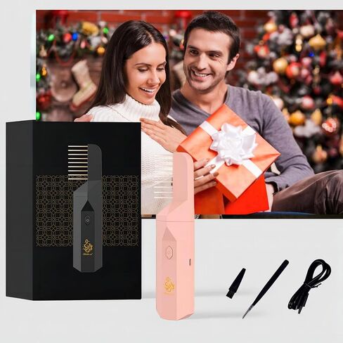 Electric Incense Burner,Portable USB Rechargeable Arabic Incense Diffuser,Handheld Muslim Ramadan Festival Incense Burner，Suitable for Daily Use and Muslim Ramadan. (Pink) in Saudi Arabia