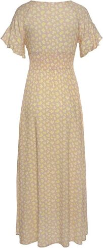 LASCANA Women's Floral V-Neck Dress in Kuwait