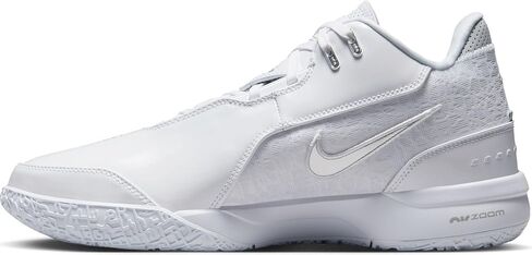 حذاء كرة السلة Lebron NXXT Gen AMPD (FJ1566-102، أبيض/فضي معدني/رمادي دخاني فاتح) مقاس 8.5 in Kuwait