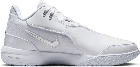 حذاء كرة السلة Lebron NXXT Gen AMPD (FJ1566-102، أبيض/فضي معدني/رمادي دخاني فاتح) مقاس 8.5 in Kuwait
