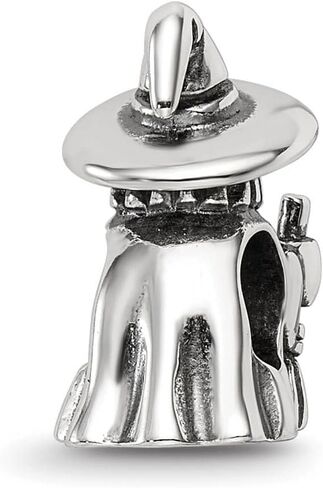 The Black Bow Antiqued Sterling Silver Witch Bead Charm in Saudi Arabia