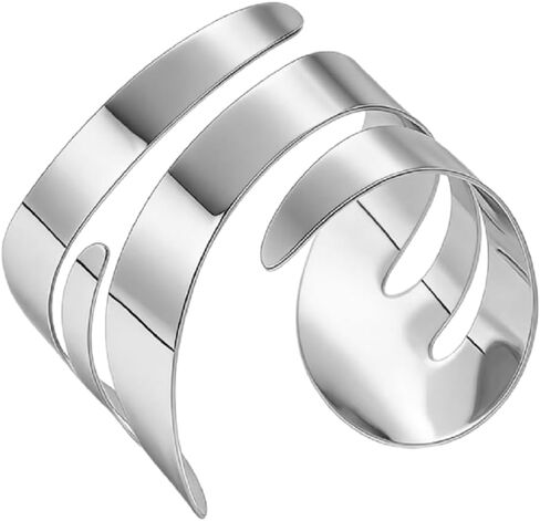 Golden wide face C-shaped bracelet with uneven concave surface and exquisite shiny surface, autumn and winter bracelet with arm ring in Saudi Arabia