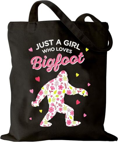 Just A Girl Who Loves Canvas Bags for Women Cute Aesthetic Shopping Shoulder Handbag Canvas Tote Bag for Grocery, Shopping, Vacation, Work, Daily Use in Saudi Arabia