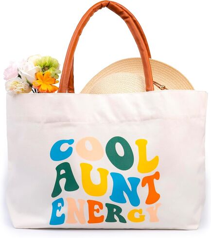 68LDROOTER Best Mom Ever Gifts Tote Bag – New Mom Gift Idea for Women, Canvas Bag for Mom to Be, First Time Mom in Saudi Arabia