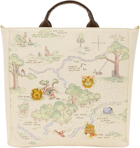 حقيبة حمل خشبية من Loungefly Disney Winnie the Pooh Hundred Acre Wood in Kuwait