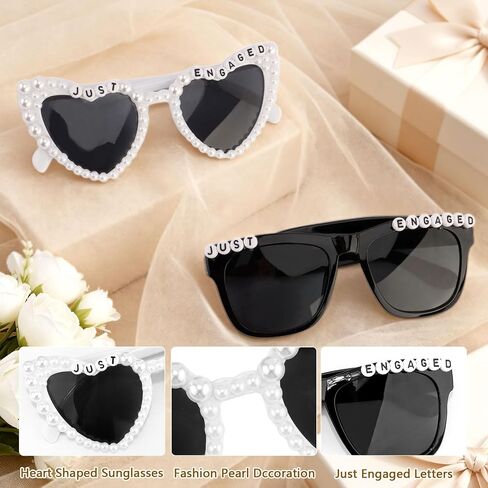 Engagement Party Decorations Just Engaged Sash and Sunglasses for Just Engaged Party Engagement Gift in Saudi Arabia