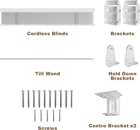 Window Blinds, SZXIMU 2'' Cordless Blind for Indoor Windows, 46" W X 64" H Mini Blinds, Light Filtering Blinds & Shades, Horizontal Window Blinds for Home Bedroom Living Room Bathroom Kitchen, White in Saudi Arabia