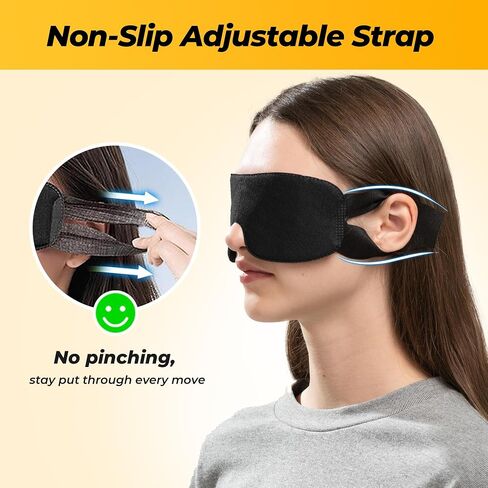 30 Pack Party Game Blindfolds, Disposable Blackout Sleep Masks Bulk for Men Women, Light Blocking Eye Mask for Team Building Adult Kids Activities Travel Sleeping in Saudi Arabia
