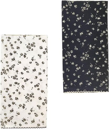 APIGANIZ 2Pcs 21"x21" Cotton Bandanas for Women, Super Soft Textured Fabric, Kerchief, Scarf for Women, Gift for Her in Saudi Arabia