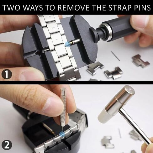 52 Pcs Watch Link Removal Kit,Watch Repair Kit,For Watch Bracelet Adjustment And Replacement And Resizing,With Pin Remover Punch, Watch Band Adjusting Tool,20 Replacement Pins & 20 Spring Bars in Saudi Arabia