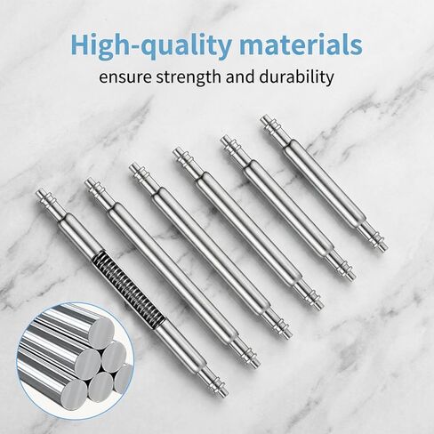 Watch Band Pins Replacement Kit with 56PCS Watch Band Link Pins, Watchs Repair Kit to Replace the Watches Strap, Watches Link Remover Tool for Watch-Repair and Watch-Band Removal, 6 Sizes in Kuwait