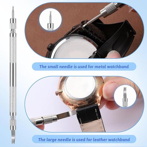 Watch Band Pins Replacement Kit with 56PCS Watch Band Link Pins, Watchs Repair Kit to Replace the Watches Strap, Watches Link Remover Tool for Watch-Repair and Watch-Band Removal, 6 Sizes in Kuwait