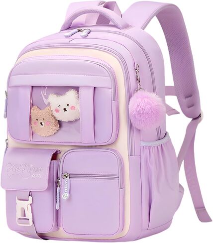 Backpack for Girls Kids Backpack for School with Lunch Bag Pencil Case Kawaii Bow Kids Bookbag for Teen Elementary Middle School in Saudi Arabia