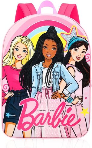 Barbie Backpack with Lunch Box Set - Bundle with 16" Backpack, Lunch Bag, Stickers, Water Bottle, More | Barbie School Bag Set for Girls, Kids in Kuwait