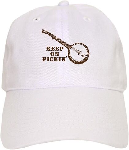 قبعة بيسبول CafePress Banjo Keep On Pickin' قابلة للتعديل in Kuwait