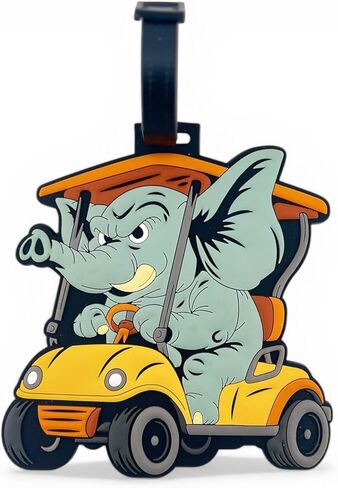 Logie Joe's Elephant Clip-On Tag | Multi-Use Bag Tag, Travel Tag, Golf Accessory in Saudi Arabia
