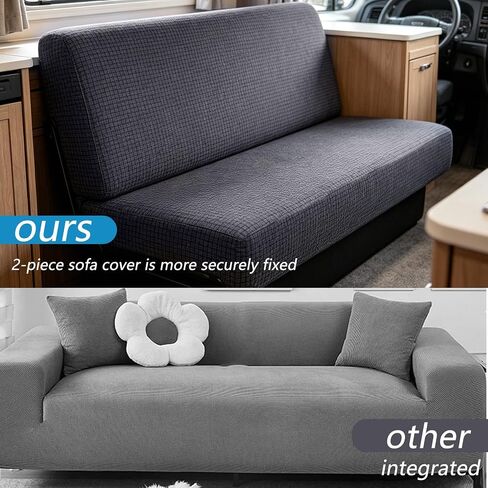 RV Couch Covers 2-Piece Stretchable Backrest and Seat Covers for RV Bad in Saudi Arabia